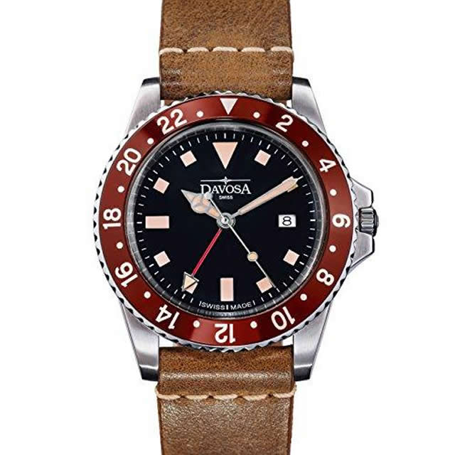 ダボサ 腕時計 DAVOSA Ternos Vintage テルノス ヴィンテージ ダイバー クォーツ レザーストラップ 電池式 腕時計 162.500.65 39mm 正規輸入品 9827090 お手続き簡単な分割払いも承ります。月づきのお支払い途中で一括返済することも出来ますのでご安心ください。