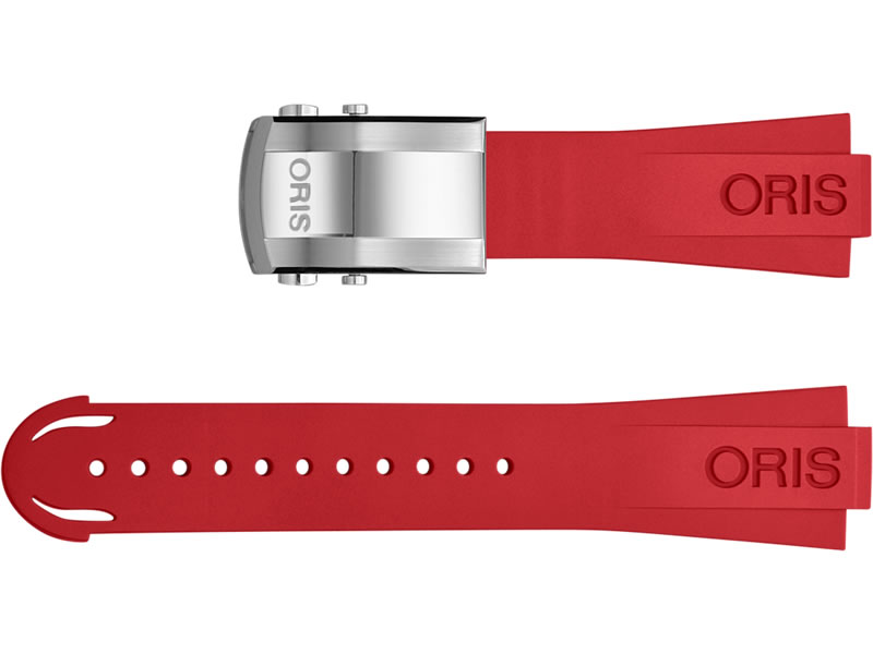 ORIS オリス 腕時計 アクイス デイト ケース経43.5mm専用 24mm ラバー ストラップ バックルつき 腕時計 ベルト バンド