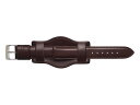 ミリタリー カーフ ストラップ (牛革) 本革 パットつき 革 ベルト バンド ミリタリーベルト NATO レザーストラップ 18mm or 20mm