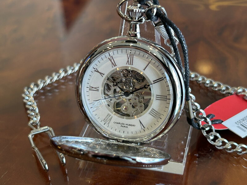 チャールズ・ヒューバート 手巻き式 ポケットウォッチ 懐中時計 コレクション 51mm 3953-W / 9835102