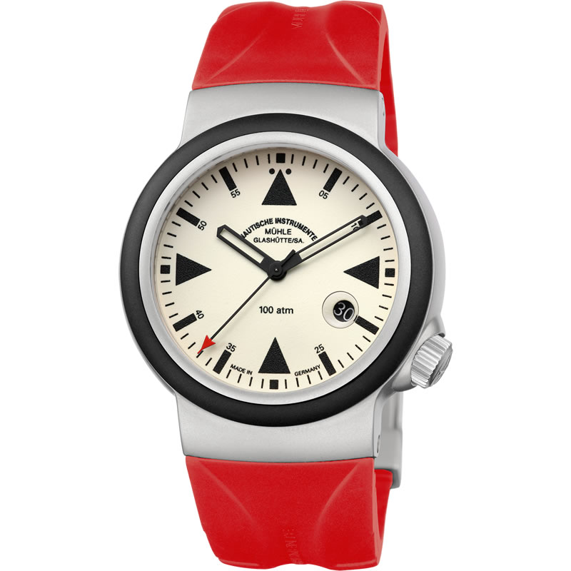 ミューレグラスヒュッテ 腕時計 S.A.R. Rescue-Timer LUMEN レスキュータイマー ルーメン 42mm 自動巻..