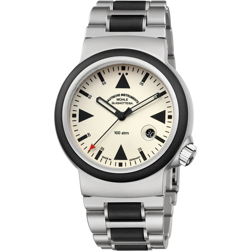 ミューレグラスヒュッテ 腕時計 S.A.R. Rescue-Timer LUMEN レスキュータイマー ルーメン 42mm 自動巻..