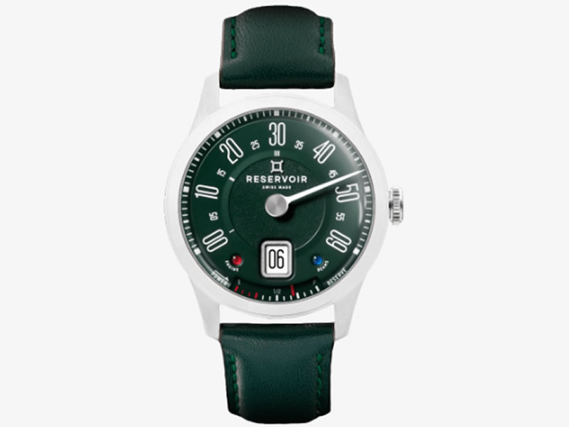 RESERVOIR レゼルボワール 腕時計 レトログラード ジャンピングアワー ロングブリッジ・ブリティッシュ・レーシング RSV01.LB-130-62S