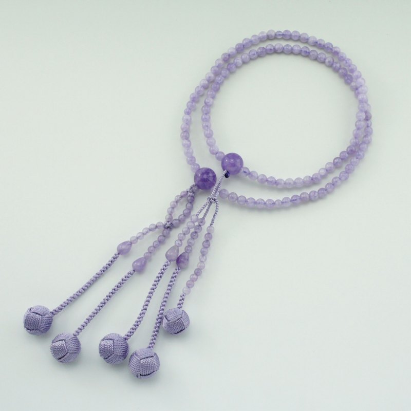 【送料無料】【籐雲石】【正絹の高級小田巻梵天房です】8寸【女性用】【数珠】【念珠】【日蓮宗】【法..