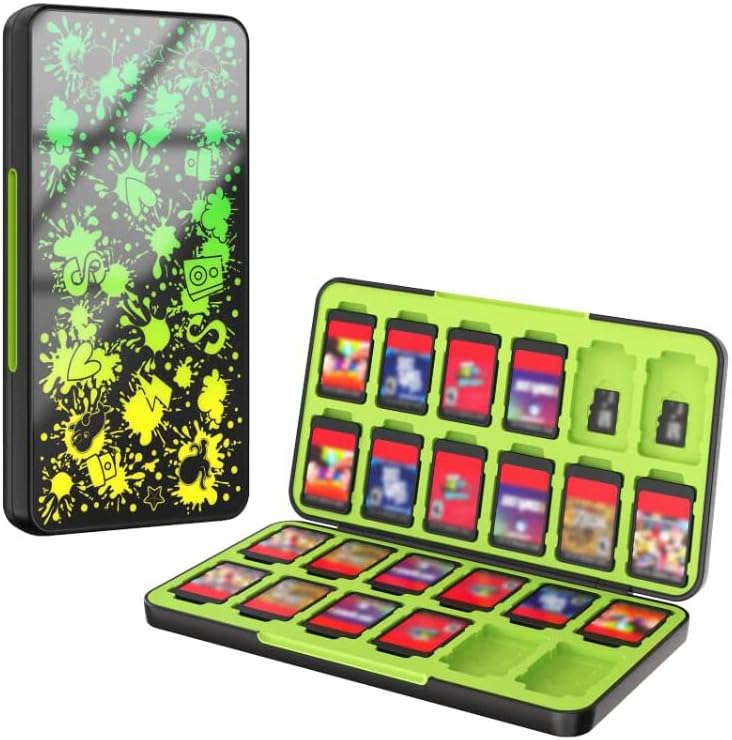 Switch ソフトケース ATiC カード収納ケース Micro SD24枚/ソフト24枚同時に収納 Switch/Switch Lite/ Switch有機...