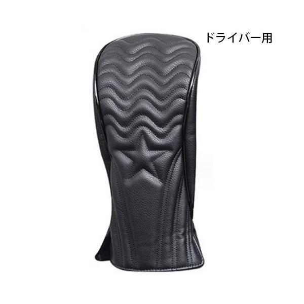 【メール便対応】ゴルフ ヘッドカバー ドライバー PUレザー おしゃれ 防水 保護 傷防止 ブラック かっこいい