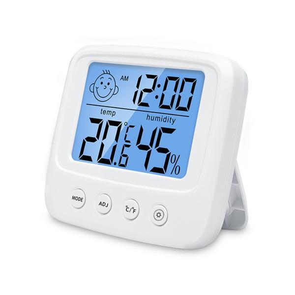 【メール便対応】デジタル温湿度計 温湿度計 デジタル時計 温度計 湿度計 アラーム時計 卓上 壁掛け
