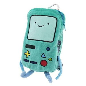 《3DS LLのケースにも！》アドベンチャータイム[スマホポーチ]カラビナ付きぬいぐるみモバイルポーチ/BMO/ビーモ