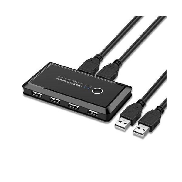 【メール便対応】USB切り替え機 USB切替器 PC 手動切替器 4ポート プリンタ マウス キーボード ハブ 周辺機器 アクセサリー