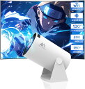 プロジェクター 小型 内蔵 Android TV 11.0 家庭用 2.4 G/5G BT5.2 200ANSI 高輝度 1080PフルHD & 4K対応 ホームシアター リモコン付属 IOS/Android/DVD/パソコン/TV Stickなど対応 日本語取扱書 ホワイト(2)