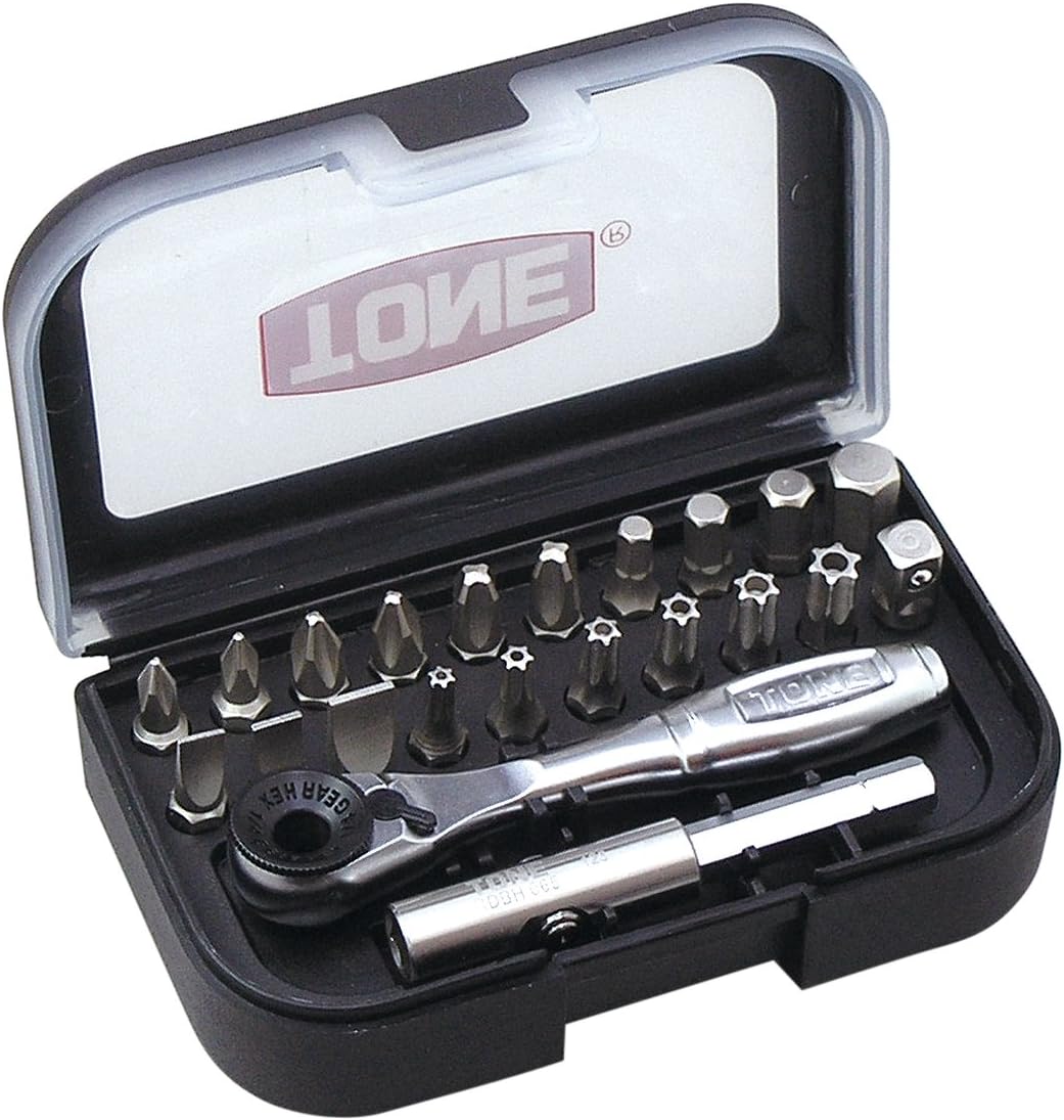 乐天商城 - トネ(TONE) ビットラチェットセット BRS20 ビット差込 &6.35mm(1/4") ブラック 内容22点