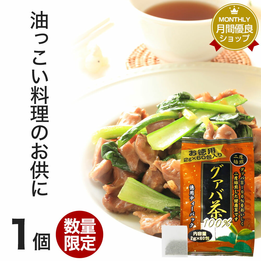 【訳あり】 徳用二度焙煎グァバ茶 2g×60包 賞味期限2021年8月以降 送料無料 宅配便 | グァバ グァバ茶 グアバ グアバ茶 ガバ茶 ガバちゃ 茶葉 ティーパック ティーバッグ ダイエット ダイエット食品 食べすぎ 無添加 100％ ノンカフェイン カフェインなし アウトレット