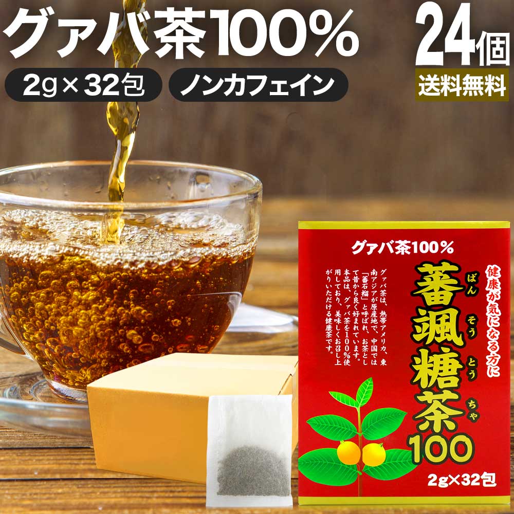 蕃颯糖茶100 2g×32包×24個セット 送料