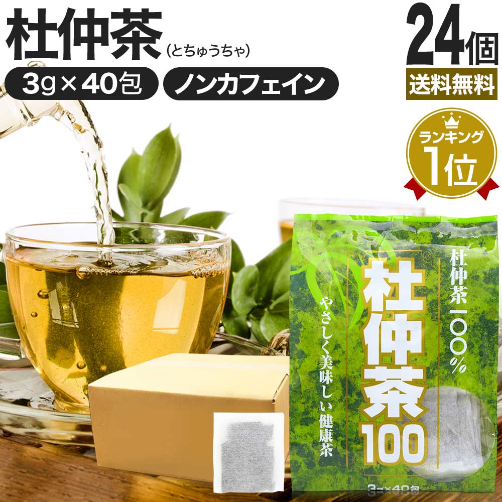 楽天健康食品と馬油専門店 ユウキ製薬杜仲茶100袋タイプ 3g×40包×24個セット 送料無料 宅配便 | 杜仲茶 とちゅう茶 茶葉 ティーパック ティーバッグ ダイエット ダイエット食品 ハーブティー 無添加 100％ ノンカフェイン カフェインレス デカフェ お茶 おすすめ まとめ買い