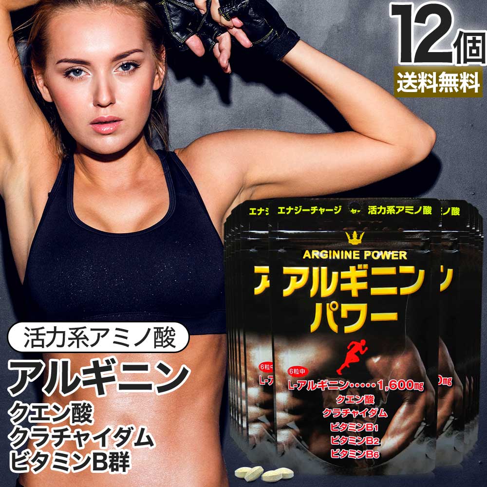 アルギニンパワー 180粒×12個セット 約360〜540日分 送料無料 宅配便 | L-アルギニン Lアルギニン アルギニン 黒ショウガ ショウガ 生姜 黒生...