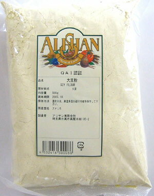 放射能の心配が無い輸入食品 QAI認定無添加大豆粉500g
