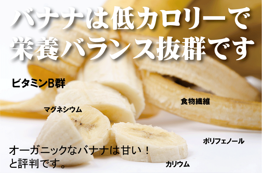 バナナ無農薬1kg★有機JAS(無農薬・無添加)バナナ1kg(コロンビア産・エクアドル・フィリッピン・ペルー産)★1kgは5〜10本くらいです。★夏季クール便冷蔵配送★オーガニックバナナ