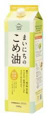 国産原料（玄米表皮・胚芽）から搾った安心な 植物油です。加熱安定性に優れているので、 揚げ物・炒め物にも適しています。 ☆遺伝子組み替えの心配のない玄米の糠と胚芽 から搾った、国産原料の植物油です。 ☆軽くてサラッとしているので、ドレッシングや マヨネーズに最適です。 ☆加熱安定性に優れているので、揚げ物・炒め物 にも適しています。 ○原材料：食用こめ油(米糠:国内産)