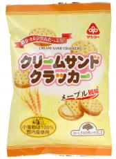 無添加国産小麦粉使用クリームサンドクラッカー メープル風味95g