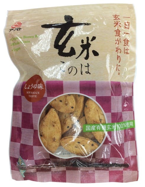 楽天有機家玄米このは しょうゆ味　80g★国内産有機玄米100％使用★国内産米油使用★玄米食の代わりに