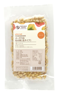 ■香り高く甘みがある ■海外認証原料使用 ■ノンオイル ■食塩不使用 ■パンや菓子の材料、様々な料理に 【使用方法】 炒め物、煮物、サラダなどに入れる 【開封前賞味期間】 常温で6ヶ月 【原材料】 松の実（中国産）