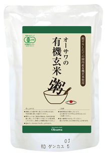 籾すりしたての「今ずり」有機玄米使用 有機JAS認定 ■じっくりコトコトと炊き上げた ■玄米の甘みと旨みがいきている ○原材料：有機栽培玄米（山形・秋田産）、 自然海塩・海の精