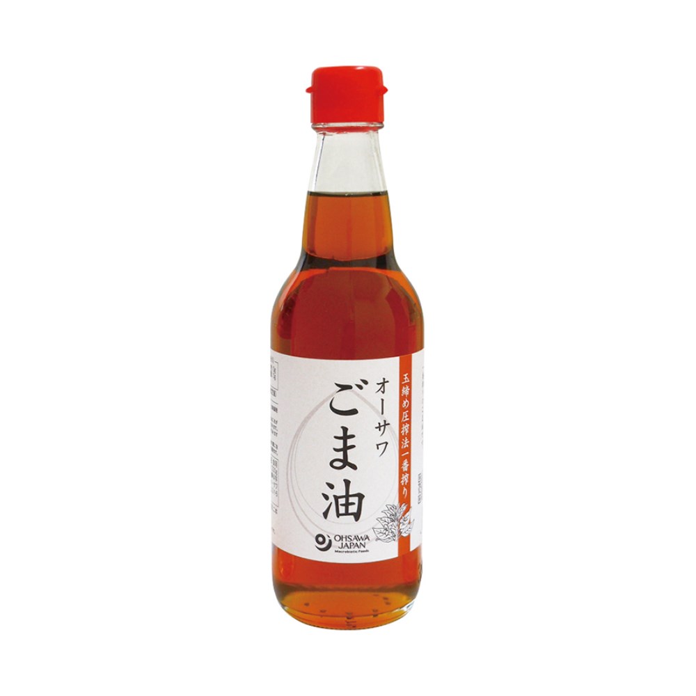 オーサワ玉締めごま油(ビン) 330g★玉締め圧搾法一番搾り★オーサワジャパンのサムネイル