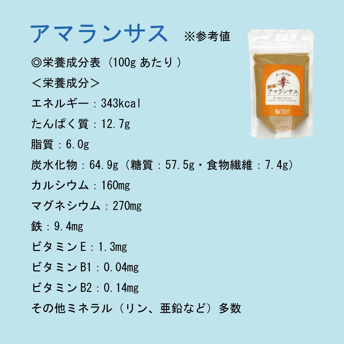 めざせスリムな夏！農薬不使用・国内産アマランサス80g×2パック★国内産100％（岩手...