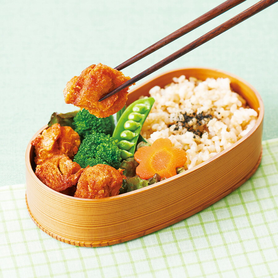 無添加　オーサワの玄米粉入り・大豆からあげ（ベジミート）100g（下味付き)★玄米粉入り大豆からあげを有機白醤油、国産生姜・にんにく等の自家製調味液に漬け込みました★2個までネコポス便可★オーサワジャパン