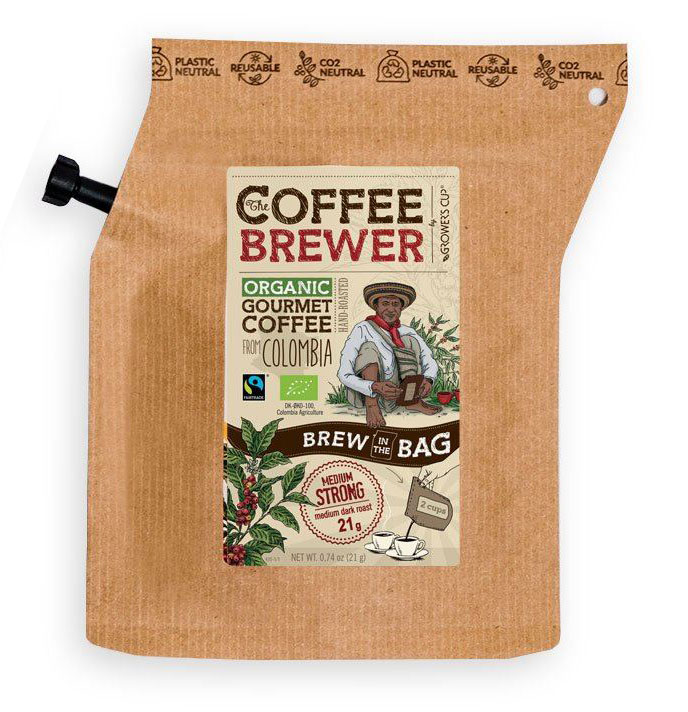 有機リブインコンフォート COFFEE　BREWER　コロンビア・グアティカ　20g（約2杯分）★4個までネコポス便可　★オーガニックドリップパックコーヒー