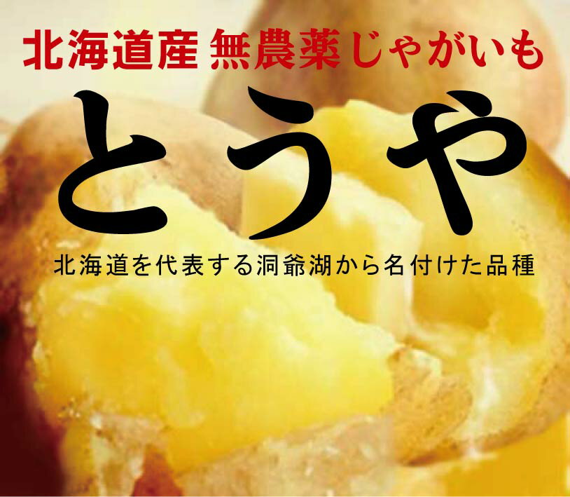 無農薬じゃがいも　とうや1kg　無農薬・無添加芽止め処理無し★北海道中富良野町産のサムネイル