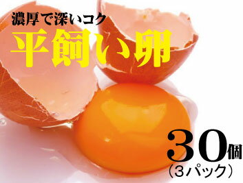 平飼い卵【30個】★飼料に抗生物質・遺伝子組み換え穀物不使用