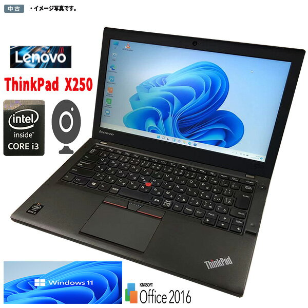 ƥŬ ťΡȥѥ Windows11 Lenovo X250 Х 12.5 Core i3 5010U ץå 4GB SSD128GB ̵LAN Bluetooth WPS-Office2016 ̳б  Ρ