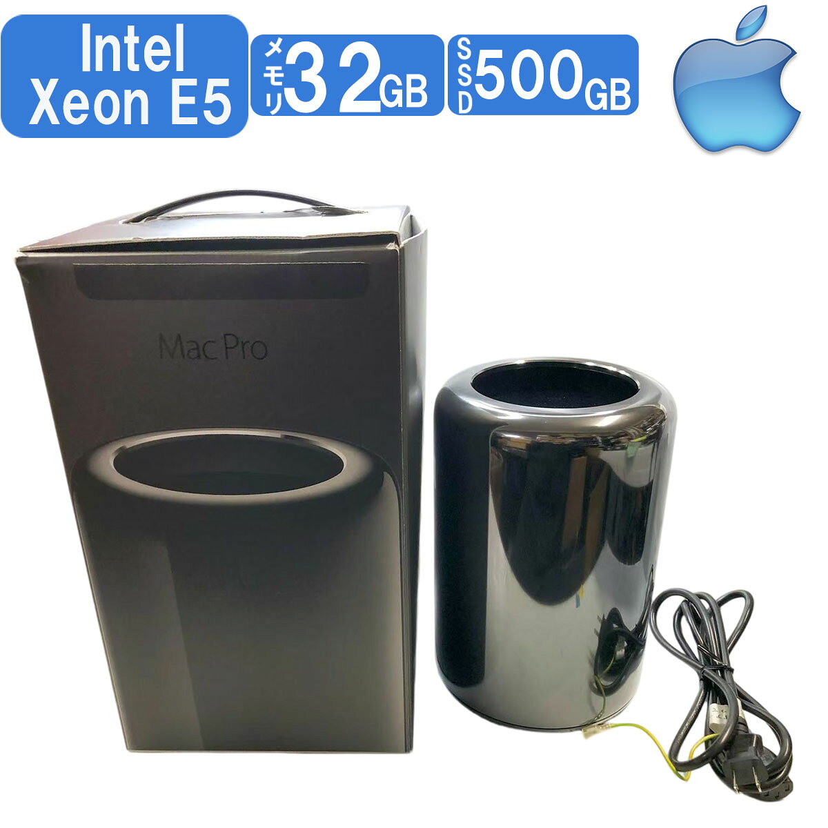 Apple Mac Pro A1481 Late 2013 Intel Xeon E5 8コア メモリ32GB SSD500GB AMD FirePro D500 3GBグラフィックカード macOS Monterey 元箱付