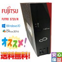 【中古】PC Windows 10 FUJITSU ヒューロー FUTRO S720/N AMD GX-222GC 4GB SSD32GB WPS 省スペースデ...