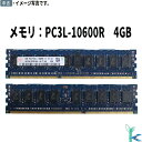 【中古メモリ 増設用】中古メモリ hynix HMT351R7BFR4A 4GB DDR3-1333 PC3L-10600R ECC Registered 1....