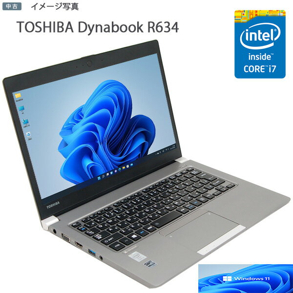 šۥΡ Ķ ȥ֥å  dynabook R634 ®Core i7 4500U 1.80Ghz 4GB SSD256GB WiFi  Bluetooth WPS-Office2016 ̳ Windows10ѹǽ