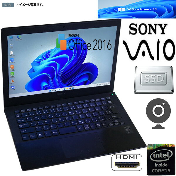 šۥѥ Windows 11 11 եHD Ρ SSD SONY VAIO SVP112A1CN Intel Core i5 4200U 4GB SSD128GB ̵LAN  WPS-Office2016 ̳ Ȣդ