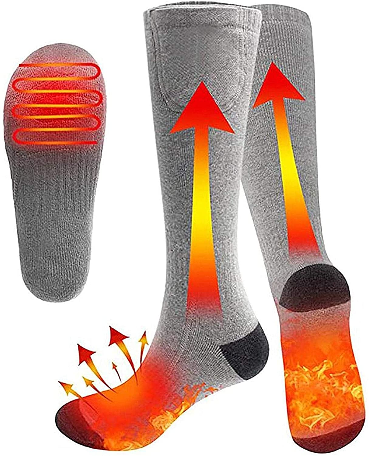【限定30日まで P3倍】電熱 ソックス 電気 ホット 加熱 靴下 ヒーターソックス 防寒ソックス 加熱ソックス 足元 防寒対策 保温 発熱 暖かい ヒーター ...