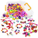 【10%OFFクーポンとP3倍】おもちゃ ビーズ アクセサリーキット DIY材料 手作り 知育玩具 メイキングトイ 女の子 子供のお誕生日プレゼント (500P...