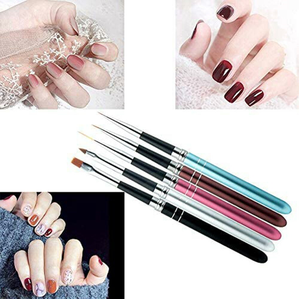 【10%OFFクーポンとP3倍】ジェルネイルブラシ キャップ付き 10本セット ネイルアートブラシ ジェル ア..