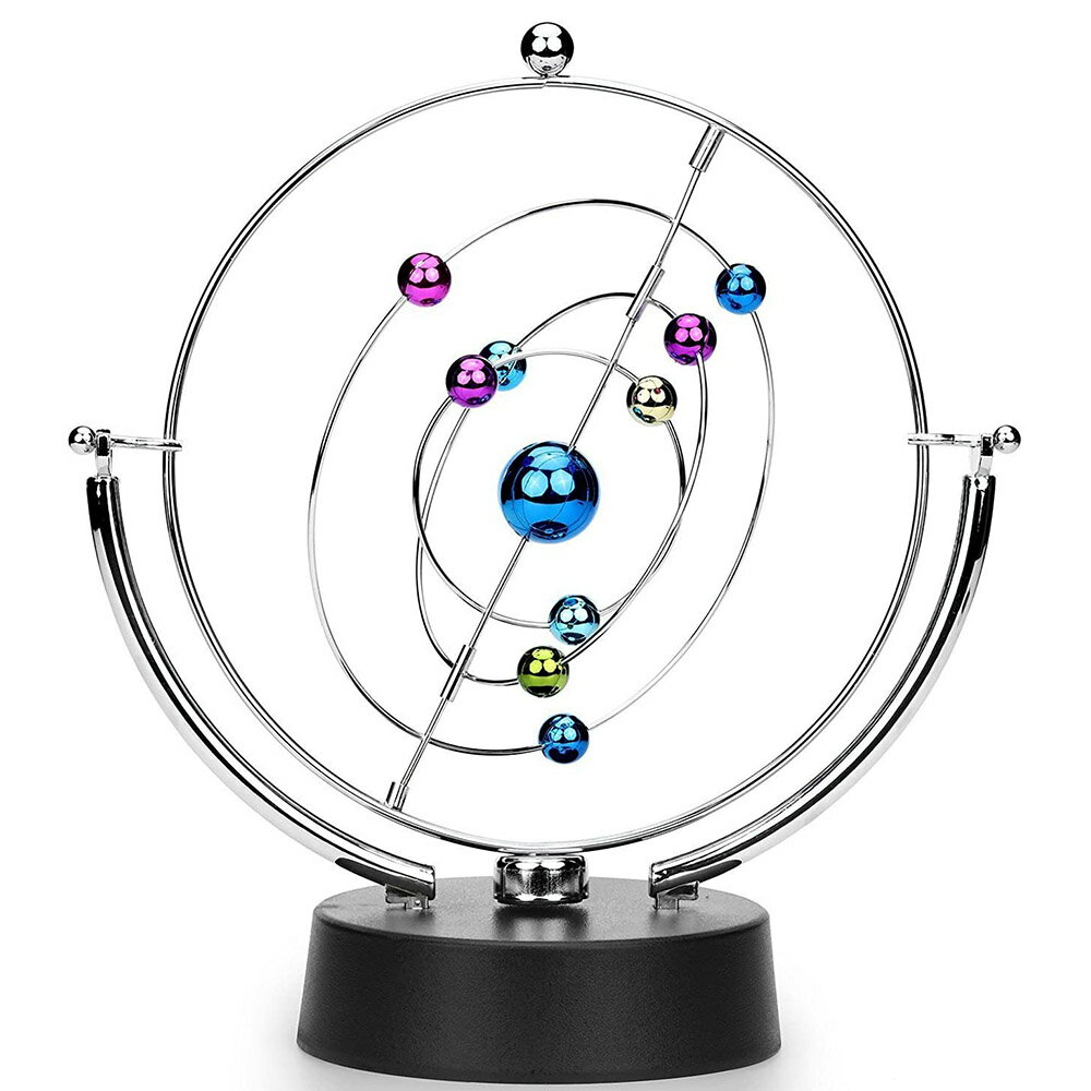 【太陽系惑星自転】この惑星モデルキットは、8つの惑星の軌道の位置を示しています。回転させれば、5つの金属軌道が動ぎさまざまな角度から、惑星の様子を見ることができます。注意：惑星の軌道の球のカラーがランダムにします。 【自宅で簡単、宇宙観察】8つの惑星がと輪っかが付属しているので、太陽系の八惑星の自転が再現できます。惑星は太陽から近い順に並んでいるため、見るだけで惑星の位置関係が理解できます。 【電子運動】1本の9V電池（別売）が入っており、電池切れるまで揺れ動く続きます。（詳しい指示とベースが含まれています。） 【優れた科学教育】科学と天文学に興味ある子供たちに最適です。スウィングを観察するうちに、科学の知識や楽しさを感じさせてくれます。お子様の想像力に役立ちます。 【美しい部屋＆オフィス飾り】綺麗な色に加えて魅力的な動きを作り出しインテリアとしても最適です。対象年齢：8歳以上です。 参考サイズ：W230*H235*D110mm