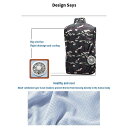空調服 専用ファン 専用扇風機 半袖 ベスト 作業服 空調作業服 空調扇風服 エアコン服 日焼け止め服2点セット