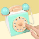子供は電話の教育玩具のふりをし、革新的なアンティークの赤ちゃんのおもちゃの電話、木製の回転式ダイヤルの電話のおもちゃ、模造の地上電話、子供のふりはおもちゃの家のゲームをします