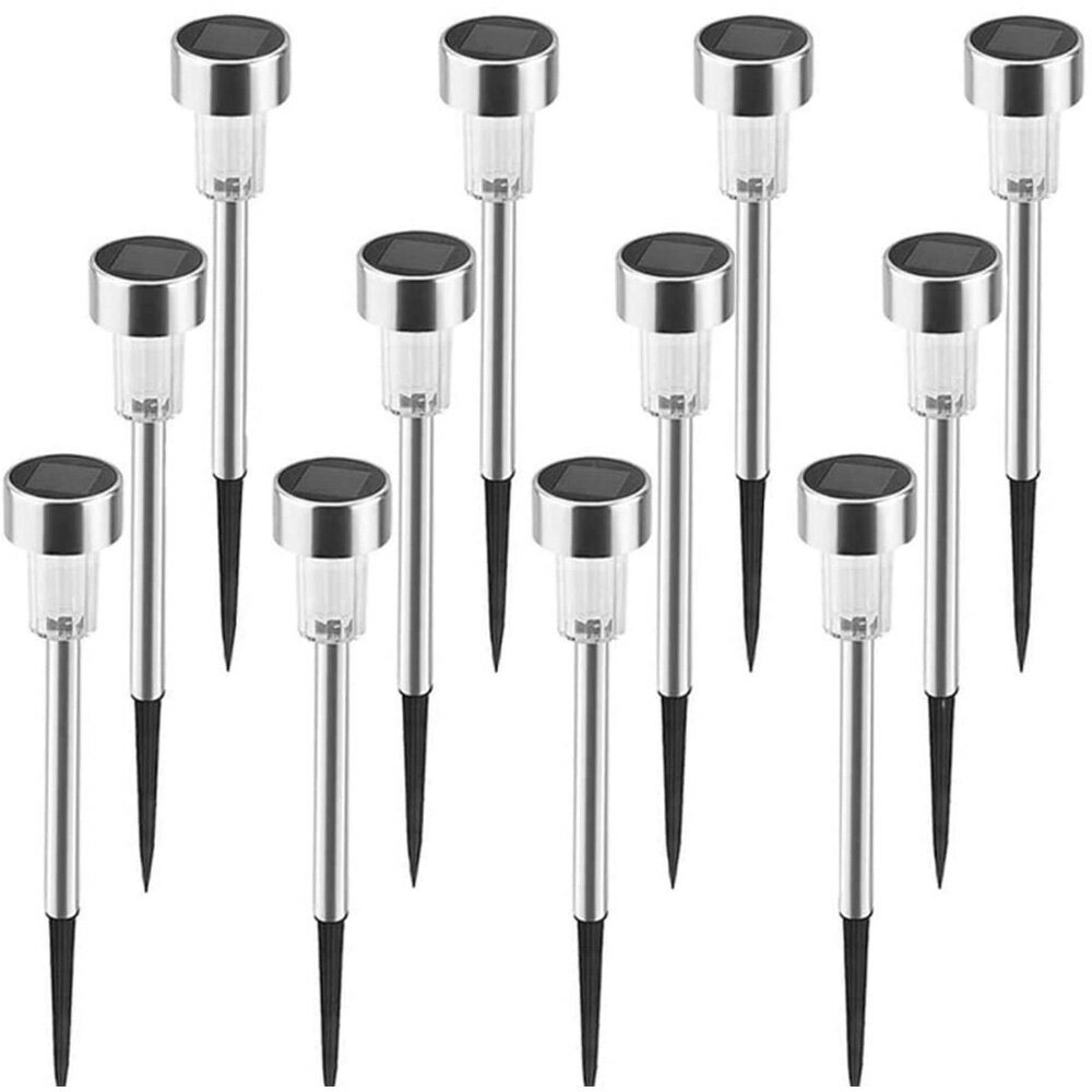 【期間限定ポイント10倍！】【最新改良版】 LEDガーデンライト 12本セット ソーラーライト 埋め込み式防水ライト 光センサーで夜間自動点灯ライト 防犯ライト ソーラー充電式 ガーデン、庭、芝生、公園に適うアウトドア用ライト
