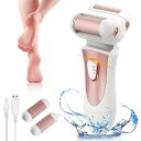 【限定30日まで P3倍】かかと 角質取り 電動, IPX4 水洗い可能 角質除去 足 用, USB充電式 電動角質リムーバー 2種ローラー付き (粗めと細め)...