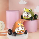 【限定30日まで P3倍】赤ちゃん 車のおもちゃ ミニカー 学習 知育 子供用おもちゃ 2個 入り動物の慣性車両 プッシュアンドゴーカー プレイセット ガラガラ...