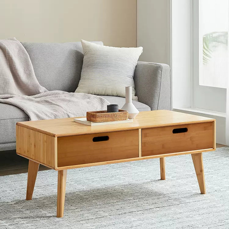 【コンパクトテーブル】ローテーブル 木製パターンスレートのコーヒーテーブル 引き出し ローテーブル..