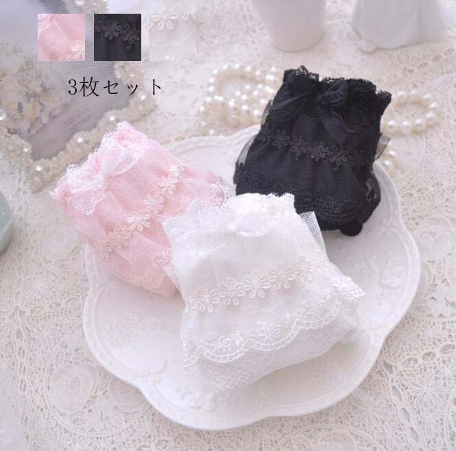 楽天ゆうのショップ【送料無料】3枚セット レース パンツ 三角 パンティ 激安 可愛い ショーツのみ シームレス 通気 ショーツセット 下着 ファッション 美尻 インナー 中学生 すっぽり 抗菌防臭 シンプル 快適 スタンダード 女性用 M L XL 肌着 大きいサイズ レディース 高校生 睡眠 プレゼント