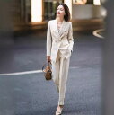 パンツスーツ 2点スーツセット 春秋 レディーススーツ 女性スーツ ビジネススーツ 長袖 カジュアル 七五三 フォーマル 送料無料 スリム ボトムス リクルート...